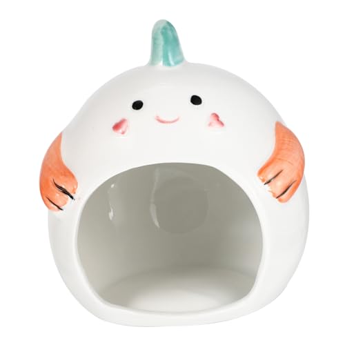 GANAZONO Kühles Keramik Hamsterhaus Für Kleine Haustiere Als Versteck Und Schlafplatz Für Meerschweinchen Und Andere Kleintiere Schickes Design von GANAZONO