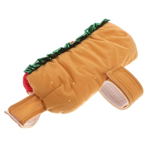 GANAZONO Lustiges Haustierkostüm Hamburger Verkleidung für Hunde Katzen Halloween Weihnachtsfest Elastisch Bequem an Auszuziehen von GANAZONO