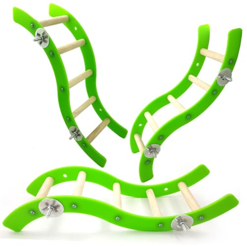 GANAZONO Mini Acryl Wellenleiter für Haustiere Bunte Kletterleiter für Hamster Meerschweinchen und Wellensittiche Robust und Ruheplatz für Kleintiere im Gehege Einfach zu Reinigen Grüner GANAZONO Mini Acryl Wellenleiter für Haustiere Bunte Kletterleiter für Hamster Meerschweinchen und Wellensittiche Robust und Ruheplatz für Kleintiere im Gehege Einfach zu Reinigen Grüner von GANAZONO