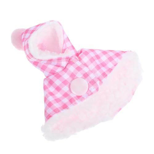 GANAZONO Niedlicher Papageienmantel, Warme Vogelkleidung, Plüsch, Winter-vogelschals, Haustierkleidung, Kostüm Für Wellensittiche, Graupapageien, Sittiche, Conure, Rosa von GANAZONO