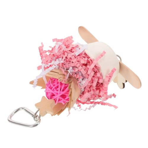 GANAZONO Papageienspielzeug Zum Kauen Und Kratzen Hängespielzeug Für Vogelkäfig Holzspielzeug Zur Beschäftigung Geeignet Für Papageien Und Vögel von GANAZONO