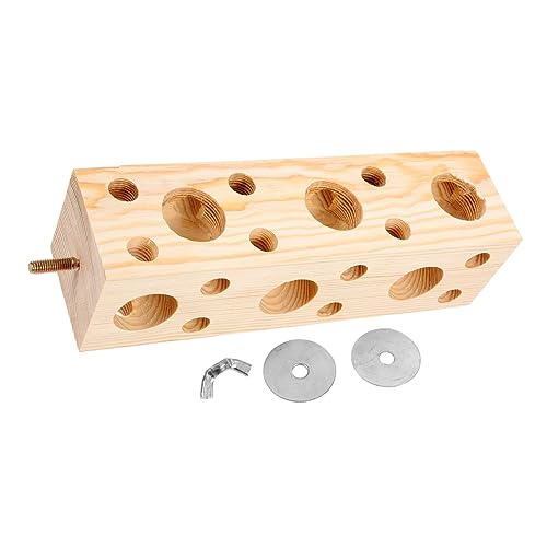 GANAZONO Vogel Kauspielzeug Für Papageien Aus Holz Sitzstange Ständer Futtersuche Löcher Vogelkäfig-zubehör GANAZONO Vogel Kauspielzeug Für Papageien Aus Holz Sitzstange Ständer Futtersuche Löcher Vogelkäfig-zubehör von GANAZONO