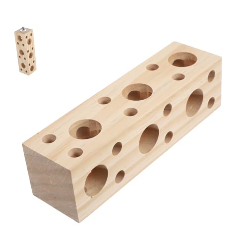 GANAZONO Spielzeug Aus Holz Für Papageien Futtersuch-trainingsspielzeug Kauspielzeug Vogelsitzstangenständer Interaktives Spielzeug Für Vögel Futterspender Aus Holz Vogelspielständer von GANAZONO