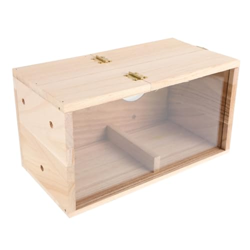 GANAZONO Parrot Breeding Box Holz mit Acrylfenster Wetterfest Robust Pflegeleicht Geräumig für Wellensittiche Nymphensittiche Kanarienvögel Kleine Vögel Outdoor Vogelhaus GANAZONO Parrot Breeding Box Holz mit Acrylfenster Wetterfest Robust Pflegeleicht Geräumig für Wellensittiche Nymphensittiche Kanarienvögel Kleine Vögel Outdoor Vogelhaus von GANAZONO