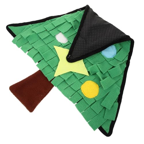 GANAZONO Schnüffelmatte Weihnachtsbaum Hund Slow Boar Pet Sniffing Pad Interaktive Haustier-fütterungsmatte und Leicht Zu Reinigen von GANAZONO