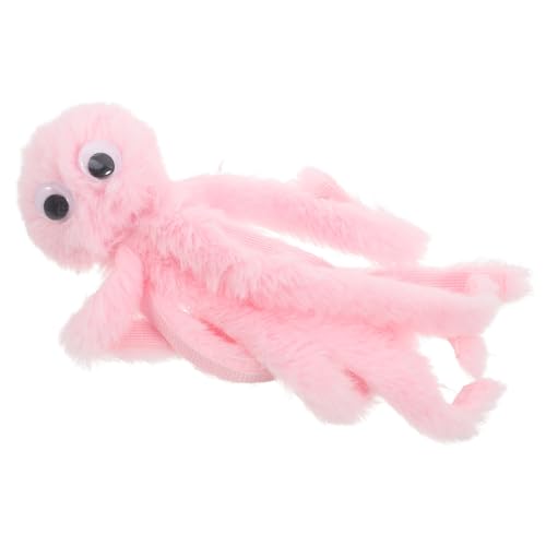 GANAZONO Plüsch Katzenspielzeug Interaktives Kitten Catcher Kleiner Widerstandsfähiger Octopus zum Kauen und Fördert Zahngesundheit und Schützt Möbel von GANAZONO