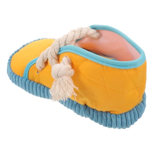 GANAZONO Quietschendes Hundespielzeug aus Sicherem Verschleißfestem Material in Schuhform Interaktives Kauspielzeug für Welpen Kleine und Mittelgroße Hunde zur Zahnpflege und Beschäftigung von GANAZONO