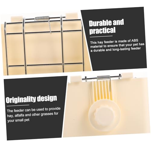 GANAZONO Rabbit Heuhalter aus Hochwertigem Material mit Zaun Design zur Futterkontrolle Langlebig und Sicher für Kaninchen Meerschweinchen und Hamster Praktischer Futterspender zur GANAZONO Rabbit Heuhalter aus Hochwertigem Material mit Zaun Design zur Futterkontrolle Langlebig und Sicher für Kaninchen Meerschweinchen und Hamster Praktischer Futterspender zur von GANAZONO