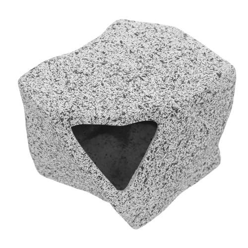 GANAZONO Reptile Hiding Cave Multifunktionale Aquarium Dekoration für Garnelen Fische und Schildkröten Langlebig und Pflegeleicht Sicheres Versteck für Aquatische und Terrestrische Tiere von GANAZONO