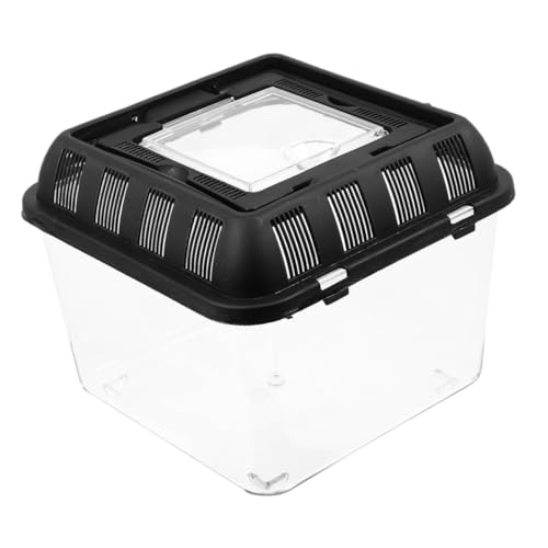 GANAZONO Reptilien Fütterungsbox mit Belüftungsloch Transparenter Transportbehälter für Schildkröten und Kleine Haustiere für Reptilienzucht und Tiertransport Leicht und Kompakt GANAZONO Reptilien Fütterungsbox mit Belüftungsloch Transparenter Transportbehälter für Schildkröten und Kleine Haustiere für Reptilienzucht und Tiertransport Leicht und Kompakt von GANAZONO
