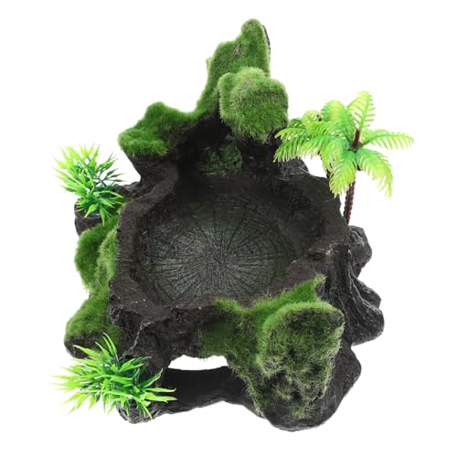 GANAZONO Reptilien Wassernapf aus Widerstandsfähigem Harz Dekorative Terrarium Wasserschale mit Natürlichem Design Temperaturbeständig und Leicht zu Reinigen als Schildkröten und Echsen GANAZONO Reptilien Wassernapf aus Widerstandsfähigem Harz Dekorative Terrarium Wasserschale mit Natürlichem Design Temperaturbeständig und Leicht zu Reinigen als Schildkröten und Echsen von GANAZONO