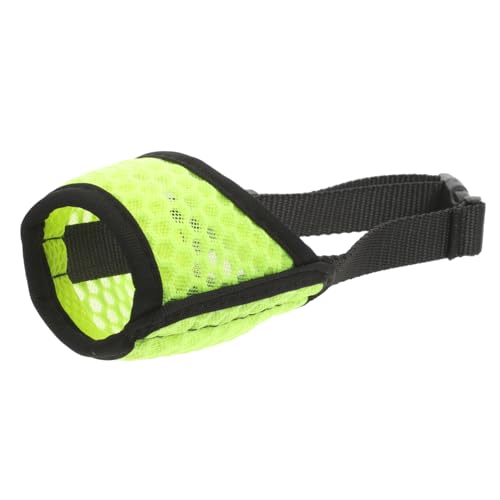GANAZONO Schnauze Düse Pelzige Für Hundeleckereien Hundemaulkorb Hundetücher Nagelknipser Für Hunde Hundehalsbänder Gegen Bellen Kauer Welpe Haustier Nase Light Green Polyester von GANAZONO