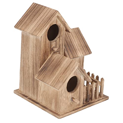 GANAZONO Seilen Zu Versorgen Nisthaus Für Sittiche Sittich Nest Vogelzuchthaus Garten Nisthaus Nisthütte Für Nymphensittiche Vogelnest Sittich Nisthütte Vogelhäuschen Für Draußen Hölzern von GANAZONO