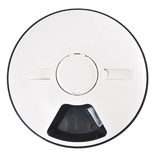 GANAZONO Smart Timing Pet Feeder Abnehmbarer Futterspender für Hunde und Katzen mit Portionen und Timer Funktion für Unterwegs und Einfach zu Reinigen von GANAZONO