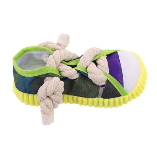 GANAZONO Squeaky Chew Toy im Slipper Design aus Baumwolle Interaktives Kau und Zahnungsspielzeug für Welpen für Drinnen und Draußen GANAZONO Squeaky Chew Toy im Slipper Design aus Baumwolle Interaktives Kau und Zahnungsspielzeug für Welpen für Drinnen und Draußen von GANAZONO