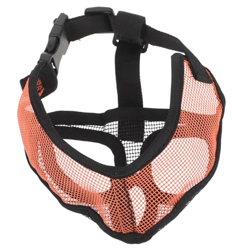 GANAZONO Verstellbarer Maulkorb für Atmungsaktive Netzmaske für Welpen Schutz gegen Beißen und Kauen Bequemes Design für Kleine Schnauzen Haustiere Beim von GANAZONO
