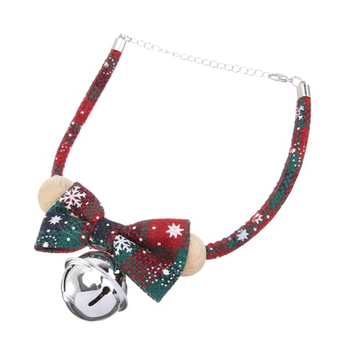 GANAZONO Verstellbares Haustier mit Weihnachtsfliege und Glocke Komfortabel Geeignet für Hunde und Mittlerer Sicherer Holzperlenverschluss Stilvolles Festtags Accessoire GANAZONO Verstellbares Haustier mit Weihnachtsfliege und Glocke Komfortabel Geeignet für Hunde und Mittlerer Sicherer Holzperlenverschluss Stilvolles Festtags Accessoire von GANAZONO