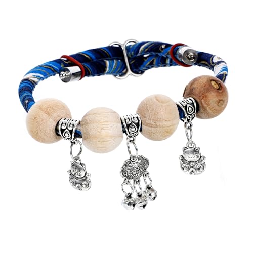 GANAZONO Verstellbares Katzenhalsband mit Glocke aus weichem Baumwollmaterial Sichere Breakaway Katzenkette für Kätzchen und Katzenjungen Attraktives Blaues Geschenk mit Segensanhänger GANAZONO Verstellbares Katzenhalsband mit Glocke aus weichem Baumwollmaterial Sichere Breakaway Katzenkette für Kätzchen und Katzenjungen Attraktives Blaues Geschenk mit Segensanhänger von GANAZONO