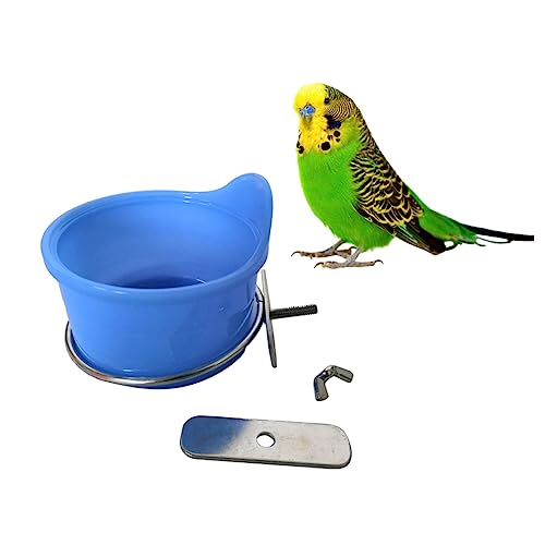 GANAZONO Vogel Schüssel für Papageien Multifunktionale Trink und Futterschale Rostfrei zu Reinigen für Kleine Haustiere Wie und Hamster von GANAZONO