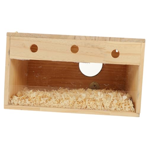GANAZONO Vogelzuchtkasten aus Holz für Kleine Vögel Transparente Nistbox für Sittiche Nymphensittiche und Lovebirds Sicher und Langlebig für Garten und Zuhause GANAZONO Vogelzuchtkasten aus Holz für Kleine Vögel Transparente Nistbox für Sittiche Nymphensittiche und Lovebirds Sicher und Langlebig für Garten und Zuhause von GANAZONO
