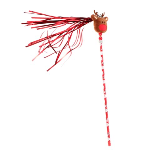 GANAZONO Lustiges Neckspielzeug Mit Rentier-Elementen Weihnachtliches Katzen-Teaser Kätzchen-Teaser Für Haustiere Interaktive Necksticks GANAZONO Lustiges Neckspielzeug Mit Rentier-Elementen Weihnachtliches Katzen-Teaser Kätzchen-Teaser Für Haustiere Interaktive Necksticks von GANAZONO