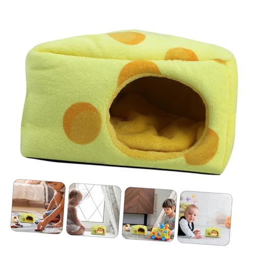 GANAZONO Winddichtes Warmes Hamster plüschnest in Kuchenform Kleines Haustier versteck für Meerschweinchen Kaninchen und Kleintiere Gemütliches Schlafhaus für Kalte Tage von GANAZONO