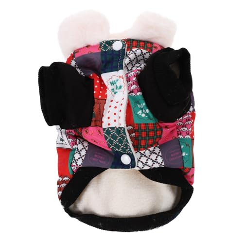 GANAZONO Winter Hundemantel Xs Warm Gefüttert Dickes Haustier Mantel Atmungsaktiv Weihnachtskostüm Welpen Winterkleidung Weicher Komfortabler Hundepullover von GANAZONO