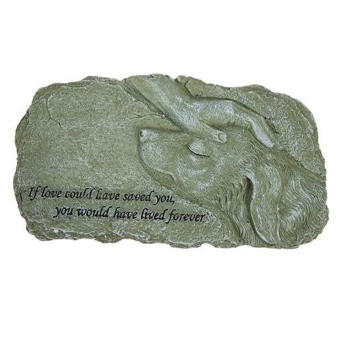 GANAZONO Witterungsbeständiger Resin Gartendekoration Haustier Gedenkstein mit Fotohalter Langlebig für Draußen und Drinnen Erinnerungsgeschenk für Hund und Katze GANAZONO Witterungsbeständiger Resin Gartendekoration Haustier Gedenkstein mit Fotohalter Langlebig für Draußen und Drinnen Erinnerungsgeschenk für Hund und Katze von GANAZONO