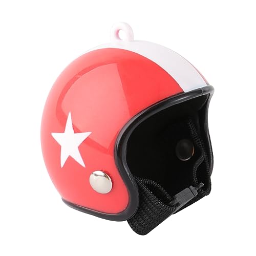 GANAZONO Sicherheitshelm Spielzeug Für Haustiere Verstellbarer Helm Für Sugar Glider Kleintiere Und Nager Roter Hut Mit Weißen Sternen Sicher Und Umweltfreundlich Als Spielzeug Und Fotorequ GANAZONO Sicherheitshelm Spielzeug Für Haustiere Verstellbarer Helm Für Sugar Glider Kleintiere Und Nager Roter Hut Mit Weißen Sternen Sicher Und Umweltfreundlich Als Spielzeug Und Fotorequ von GANAZONO