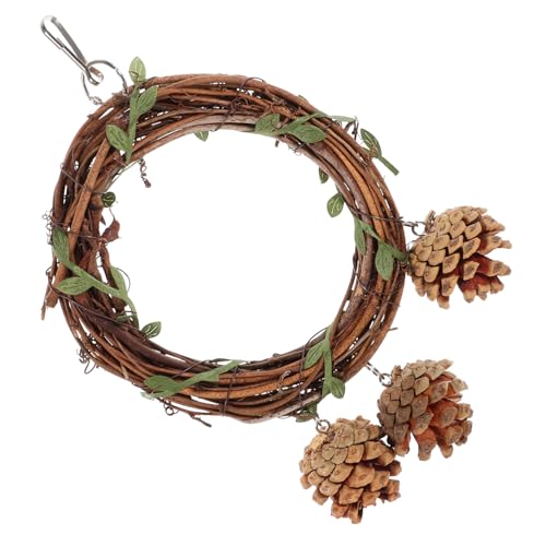 GANAZONO holzspielzeug holzspielsachen Papageien Vogelkäfig Aufhängung Papageienzweige Papageienkäfig Taube Rattan Hamster Vogel stehende Schaukel Papageienbarsch hölzern GANAZONO holzspielzeug holzspielsachen Papageien Vogelkäfig Aufhängung Papageienzweige Papageienkäfig Taube Rattan Hamster Vogel stehende Schaukel Papageienbarsch hölzern von GANAZONO