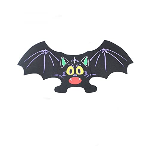 GANDUNQI Halloween-Kostüm, bunt, Fledermausflügel, Katzen- und Hunde-Dekoration, kreative Feiertage, lustige Kostüme, Welpen und Kätzchen, Cosplay-Kostüm, Halloween-Party-Kostüm von GANDUNQI
