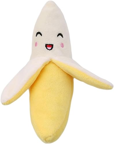 GANPUB 1 x gelbe Bananenquietscher, Welpen-Hundespielzeug, Plüsch-Kauspielzeug, Hunde-Quietschspielzeug, Hunde GANPUB 1 x gelbe Bananenquietscher, Welpen-Hundespielzeug, Plüsch-Kauspielzeug, Hunde-Quietschspielzeug, Hunde von GANPUB
