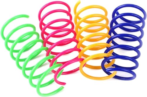 GANPUB 4 x mehrfarbige Kätzchen-Frühlingskatzen für den Innenbereich, spielerische Spule, interaktive kleine Katzen, sicheres Jagen, kleine Katzen, Geschenk, Katzenfeder für Innenkatzen, Spulen für GANPUB 4 x mehrfarbige Kätzchen-Frühlingskatzen für den Innenbereich, spielerische Spule, interaktive kleine Katzen, sicheres Jagen, kleine Katzen, Geschenk, Katzenfeder für Innenkatzen, Spulen für von GANPUB