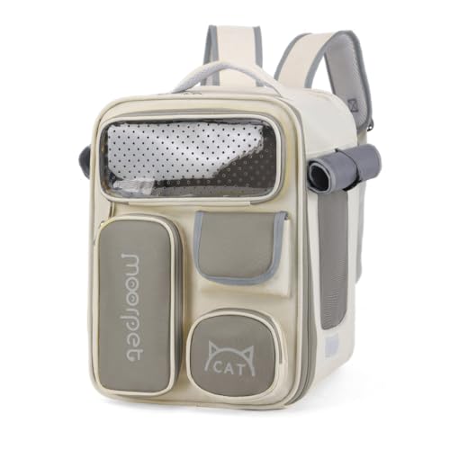 GANYKQ Haustier-Rucksack, atmungsaktiv, für kleine Katzen und Hunde, Haustiertasche für Reisen, Camping, Radfahren, Haustier-Tragetasche GANYKQ Haustier-Rucksack, atmungsaktiv, für kleine Katzen und Hunde, Haustiertasche für Reisen, Camping, Radfahren, Haustier-Tragetasche von GANYKQ
