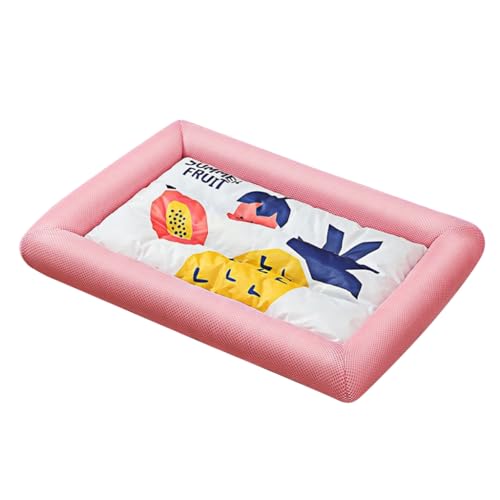 GANYKQ Hundebett für Haustiere, atmungsaktives Schlafbett, kleine Hunde, Eiskissen, Cartoon-Matte, Katzenkühlkissen, Haustierzubehör GANYKQ Hundebett für Haustiere, atmungsaktives Schlafbett, kleine Hunde, Eiskissen, Cartoon-Matte, Katzenkühlkissen, Haustierzubehör von GANYKQ