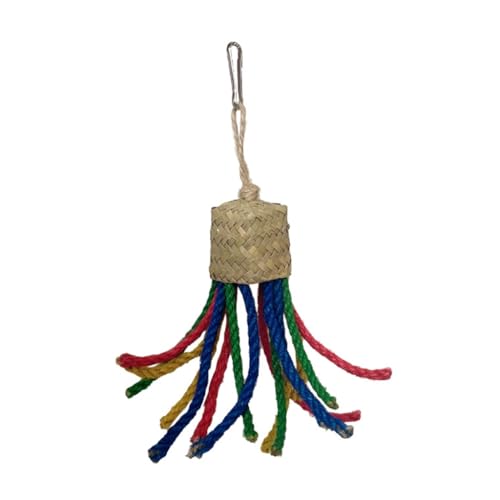GANYKQ Kauspielzeug für Kleintiere für Vögel, Papageien, Kauspielzeug, Maisblätter, buntes Seil zum Kauen, Zähneknirschen GANYKQ Kauspielzeug für Kleintiere für Vögel, Papageien, Kauspielzeug, Maisblätter, buntes Seil zum Kauen, Zähneknirschen von GANYKQ