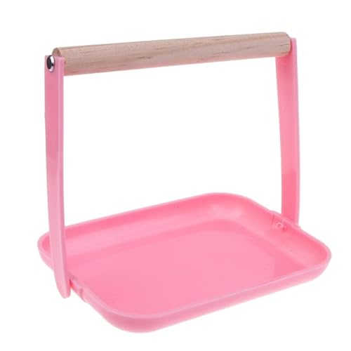 GANYKQ Kleiner Vogel-Sitzstange mit Kotschale, Papageien-Spielständer, tragbarer Vogelkäfig-Spielzeug für Nymphensittiche GANYKQ Kleiner Vogel-Sitzstange mit Kotschale, Papageien-Spielständer, tragbarer Vogelkäfig-Spielzeug für Nymphensittiche von GANYKQ