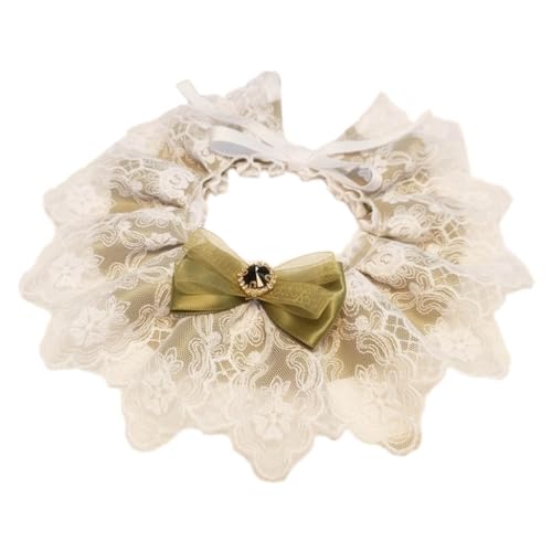 GANYKQ Pet Bib Cats Lace Collar Neckerchief Collar for Small Pet Puppies Adjustable Dog Scarf Accessories Speicheltuch Bandanas GANYKQ Pet Bib Cats Lace Collar Neckerchief Collar for Small Pet Puppies Adjustable Dog Scarf Accessories Speicheltuch Bandanas von GANYKQ