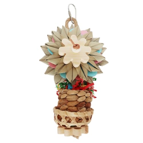 GANYKQ Vogelkäfig-Spielzeug für Papageien, natürliche Pflanze, Vögel, Molar, kaubares Gras, buntes Papageienspielzeug, Vogelhäcksler Spielzeug GANYKQ Vogelkäfig-Spielzeug für Papageien, natürliche Pflanze, Vögel, Molar, kaubares Gras, buntes Papageienspielzeug, Vogelhäcksler Spielzeug von GANYKQ