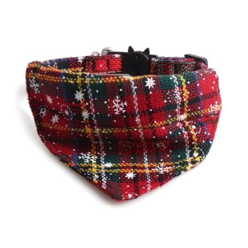 GANYKQ Weihnachtshalsband für Hunde und Katzen, Schneeflocke, Halstuch, Welpenanzug, Halsband, Halskette, Mädchen, Hundehalsband, Bandana GANYKQ Weihnachtshalsband für Hunde und Katzen, Schneeflocke, Halstuch, Welpenanzug, Halsband, Halskette, Mädchen, Hundehalsband, Bandana von GANYKQ