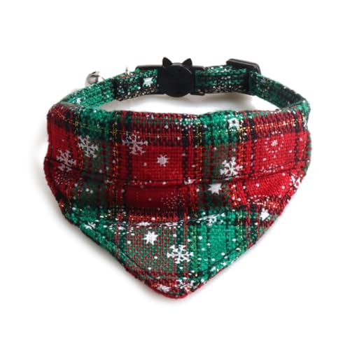 GANYKQ Weihnachtshalsband für Hunde und Katzen, Schneeflocken-Halstuch, Welpenanzug, Halsband, Halskette, Mädchen, Hundehalsband, Bandana GANYKQ Weihnachtshalsband für Hunde und Katzen, Schneeflocken-Halstuch, Welpenanzug, Halsband, Halskette, Mädchen, Hundehalsband, Bandana von GANYKQ