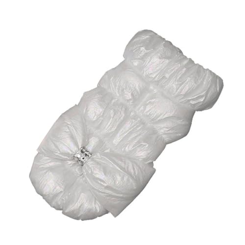 GANYKQ Winter-Hundemantel, pelziges Futter, Schleife, winddicht, Hundemantel, Welpen-Kostüm, leicht zu tragen GANYKQ Winter-Hundemantel, pelziges Futter, Schleife, winddicht, Hundemantel, Welpen-Kostüm, leicht zu tragen von GANYKQ