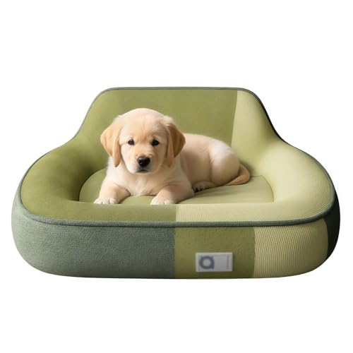 GAOCUNBING Hundesofa, Hundebett mit erhöhten Seiten, Füllung ohne Zusammenfalten, Hundebett aus Memory-Schaum, Sofa, Hundebett für große Hunde, Grün, XL 90 x 60 cm GAOCUNBING Hundesofa, Hundebett mit erhöhten Seiten, Füllung ohne Zusammenfalten, Hundebett aus Memory-Schaum, Sofa, Hundebett für große Hunde, Grün, XL 90 x 60 cm von GAOCUNBING