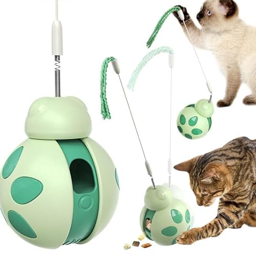 GAOCUNBING Katzenspielzeug, Tumbler Teaser Katzenspielzeug, interaktives Katzenspielzeug, Kätzchenspielzeug, Katzenfutterspender, Spielzeug, abnehmbarer neckender Zauberstab für langsames Füttern, GAOCUNBING Katzenspielzeug, Tumbler Teaser Katzenspielzeug, interaktives Katzenspielzeug, Kätzchenspielzeug, Katzenfutterspender, Spielzeug, abnehmbarer neckender Zauberstab für langsames Füttern, von GAOCUNBING