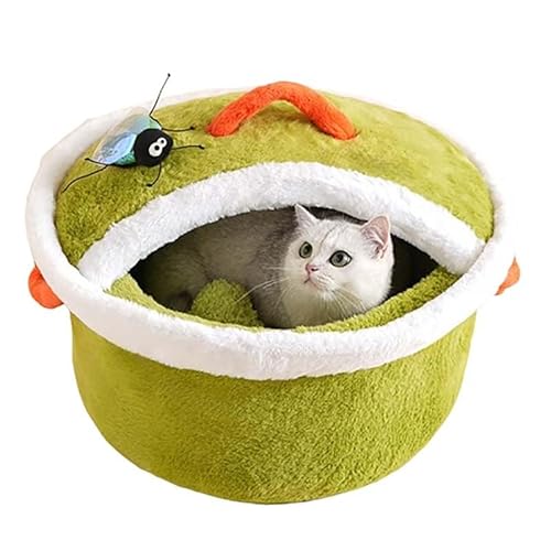 GAOCUNBING Topfdeckelförmiges Haustierbett, Haustier-Komfortmatte, warmes und weiches Katzenbett, Katzenhöhlenbett, Haustierhaus, Katzenberuhigungsbett, Haustierbett für kleine Hunde und Katzen, L GAOCUNBING Topfdeckelförmiges Haustierbett, Haustier-Komfortmatte, warmes und weiches Katzenbett, Katzenhöhlenbett, Haustierhaus, Katzenberuhigungsbett, Haustierbett für kleine Hunde und Katzen, L von GAOCUNBING