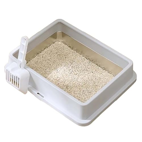 Katzentoilette aus Edelstahl, große Katzentoilette, geschlossene Metalltoilette mit hohen Seiten Schaufel, einfache Reinigung Katzentoilette, Katzentoilette Katzentoilette aus Edelstahl, große Katzentoilette, geschlossene Metalltoilette mit hohen Seiten Schaufel, einfache Reinigung Katzentoilette, Katzentoilette von GAOCUNBING