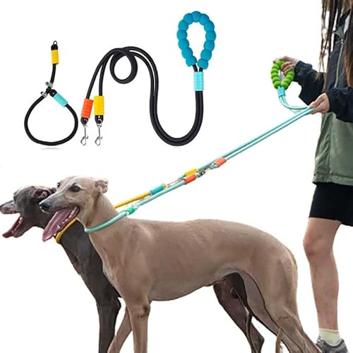 Zugseil für Hunde, 1,8 m, Doppelschnalle mit Halsband, bequem, nicht eng um den Hals, geflochtenes Seil, Traktion für mittelgroße und große Hunde, Schwarz Zugseil für Hunde, 1,8 m, Doppelschnalle mit Halsband, bequem, nicht eng um den Hals, geflochtenes Seil, Traktion für mittelgroße und große Hunde, Schwarz von GAOCUNBING