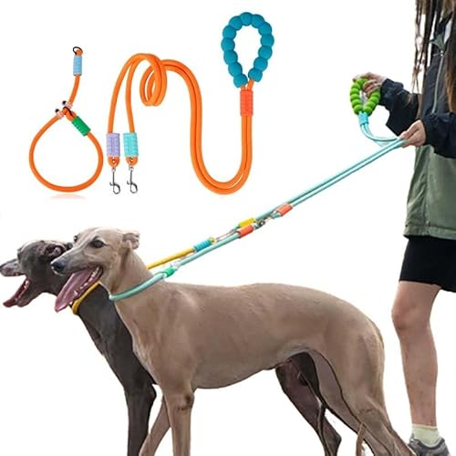 Zugseil für Hunde, 1,8 m, Doppelschnalle mit Halsband, bequem, nicht eng um den Hals, geflochtenes Seil für mittelgroße und große Hunde, orange Zugseil für Hunde, 1,8 m, Doppelschnalle mit Halsband, bequem, nicht eng um den Hals, geflochtenes Seil für mittelgroße und große Hunde, orange von GAOCUNBING