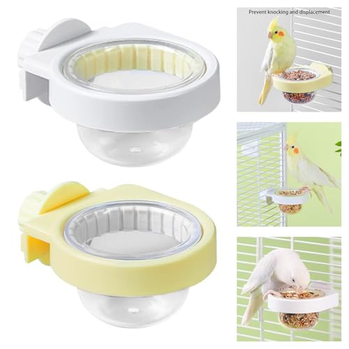 Futterspender für Vögel, einfache Reinigung, Käfigmontage, für aktive Sittiche, Finken, Lovebirds Futterspender für Vögel, einfache Reinigung, Käfigmontage, für aktive Sittiche, Finken, Lovebirds von GAOFESA
