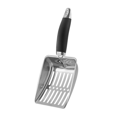 GAOFESA Streuschaufel, glattes Metallsieb, hohle Schaufel, Metallgriff, Kotschaufel, Kätzchen, Kotschaufel, Haustierabfallreiniger GAOFESA Streuschaufel, glattes Metallsieb, hohle Schaufel, Metallgriff, Kotschaufel, Kätzchen, Kotschaufel, Haustierabfallreiniger von GAOFESA